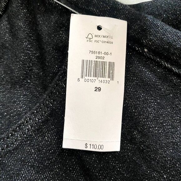 NWT Banana Republic High-Rise Skinny Jeans Black Classic Denim Size 29 Waist‎ - Picture 8 of 12